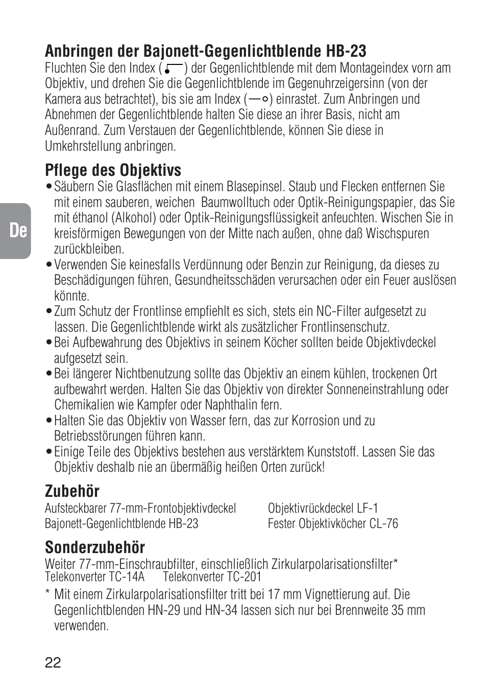 Ch jp en de fr es it ck | Nikon 17-35mm-f-28D-ED-IF-AF-S-Zoom-Nikkor User Manual | Page 22 / 60