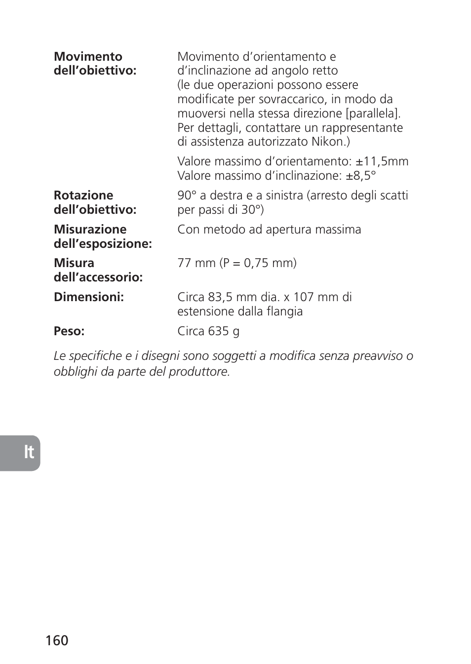 Nikon 85mm-f-28D-PC-E-Nikkor User Manual | Page 160 / 252