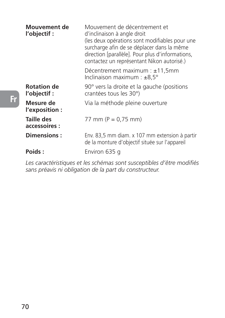 Nikon 85mm-f-28D-PC-E-Nikkor User Manual | Page 70 / 252