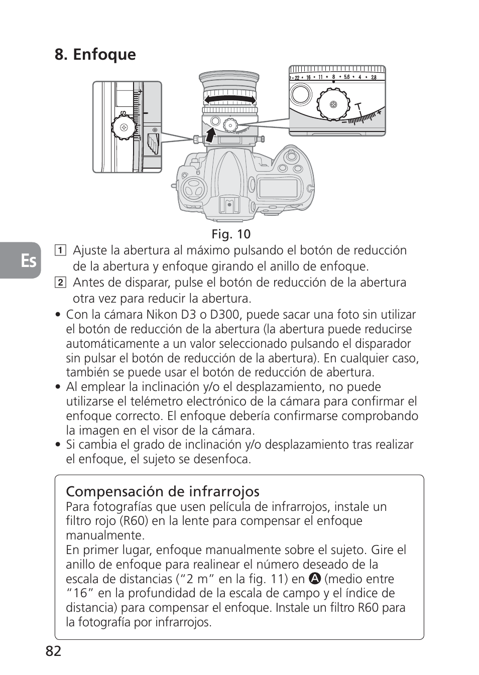 Enfoque | Nikon 85mm-f-28D-PC-E-Nikkor User Manual | Page 82 / 252
