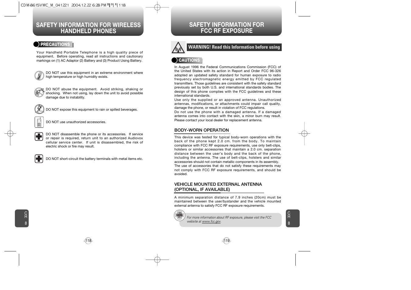 Audiovox CDM-8615 User Manual | Page 61 / 66