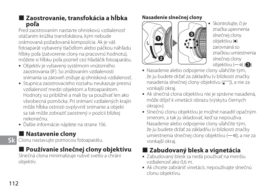 Jp de fr es se ru nl it cz sk ck ch kr sk | Nikon 24-120mm-f-4G-ED-AF-S-VR-Zoom-Nikkor User Manual | Page 112 / 164