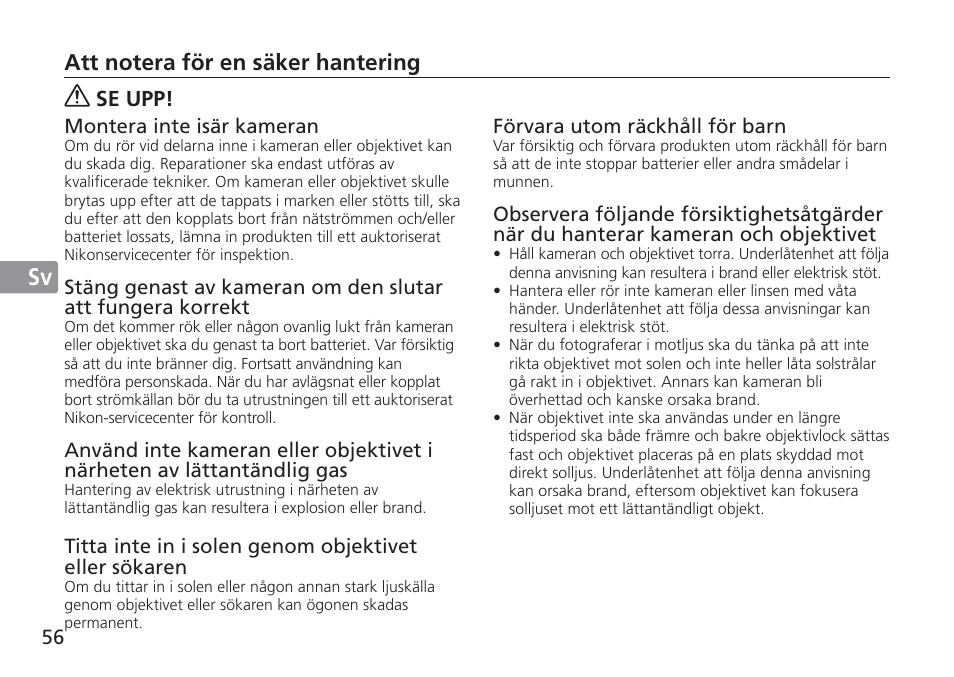 Jp en de fr es sv ru nl it cz sk ck ch kr | Nikon 24-120mm-f-4G-ED-AF-S-VR-Zoom-Nikkor User Manual | Page 56 / 164