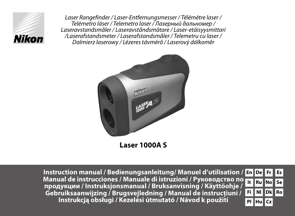 Nikon Laser User Manual | 168 pages