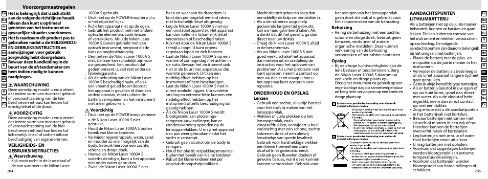 Nikon Laser User Manual | Page 103 / 168