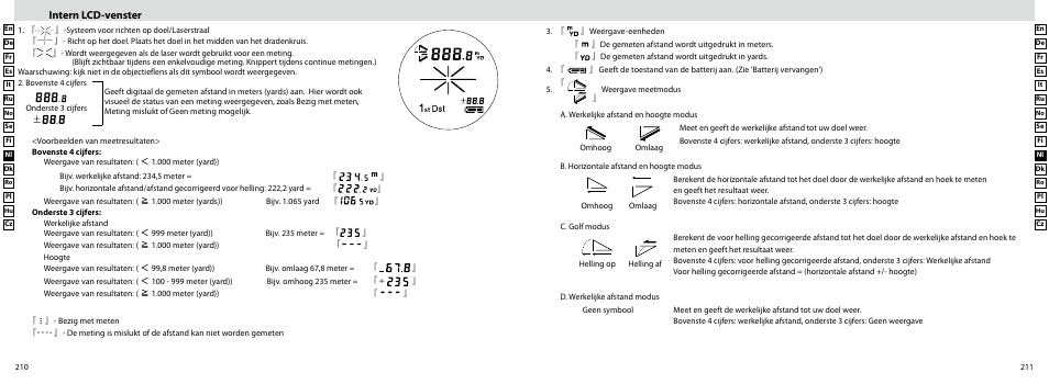 Intern lcd-venster | Nikon Laser User Manual | Page 106 / 168