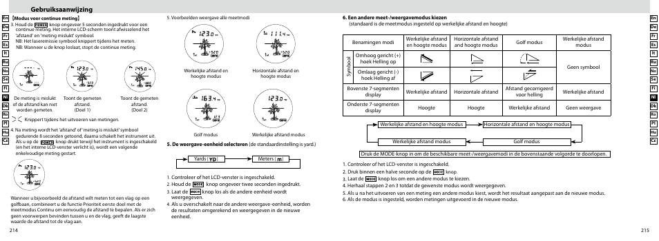 Gebruiksaanwijzing, Measurement | Nikon Laser User Manual | Page 108 / 168