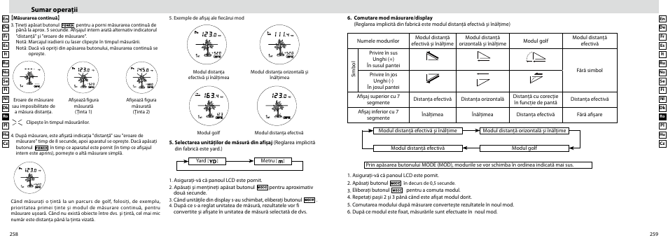 Sumar operaţii, Measurement | Nikon Laser User Manual | Page 130 / 168