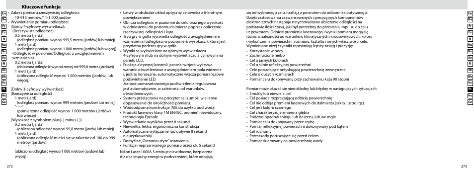 Kluczowe funkcje | Nikon Laser User Manual | Page 137 / 168