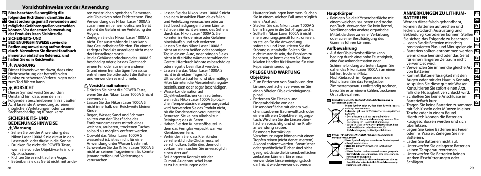 Nikon Laser User Manual | Page 15 / 168