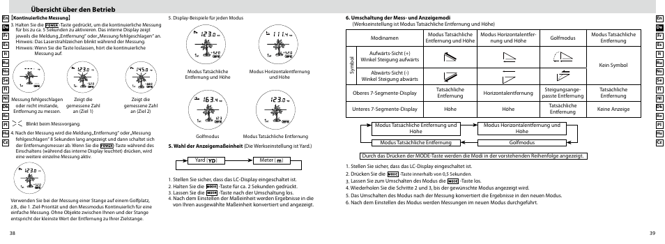 Übersicht über den betrieb, Measurement | Nikon Laser User Manual | Page 20 / 168