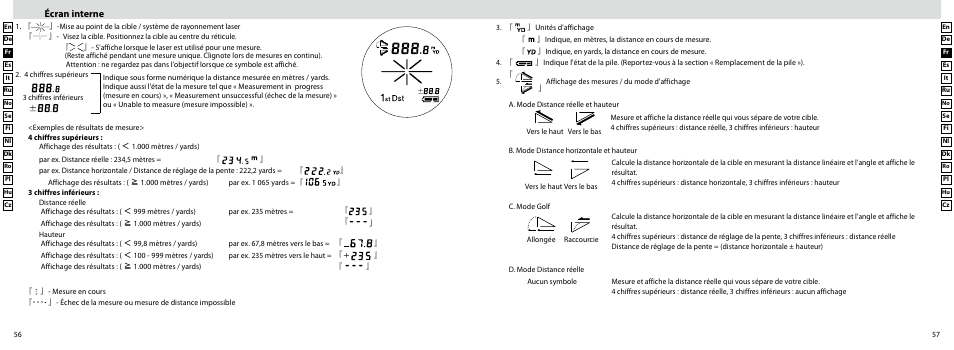 Écran interne | Nikon Laser User Manual | Page 29 / 168