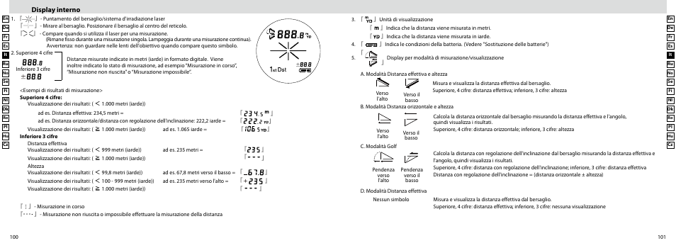 Display interno | Nikon Laser User Manual | Page 51 / 168