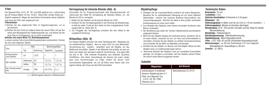 Nikon 16mm-f-28D-AF-Fisheye-Nikkor User Manual | Page 6 / 16