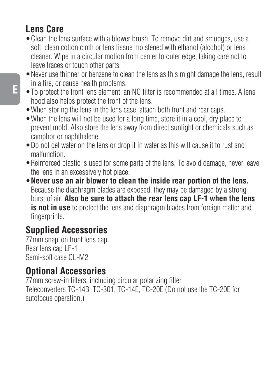 Nikon 300mm-f-4-IF-ED-AF-S-Nikkor User Manual | Page 16 / 54