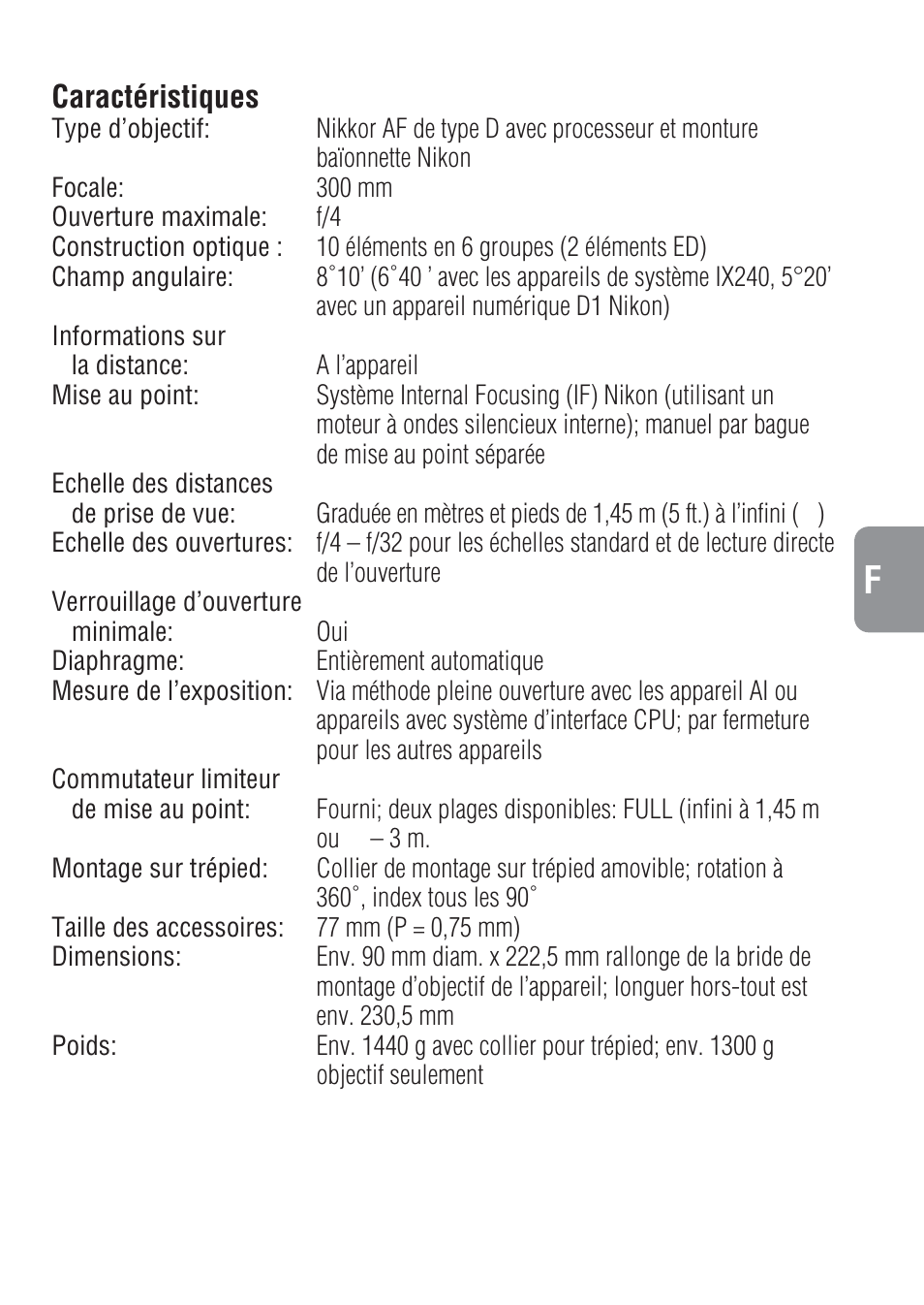 Nikon 300mm-f-4-IF-ED-AF-S-Nikkor User Manual | Page 29 / 54