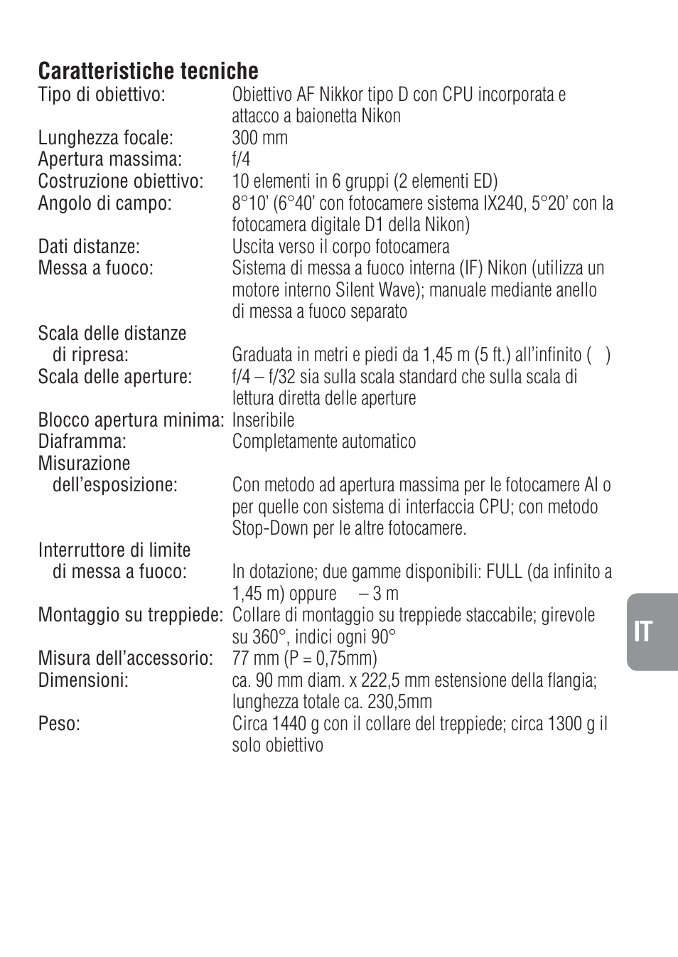Nikon 300mm-f-4-IF-ED-AF-S-Nikkor User Manual | Page 41 / 54
