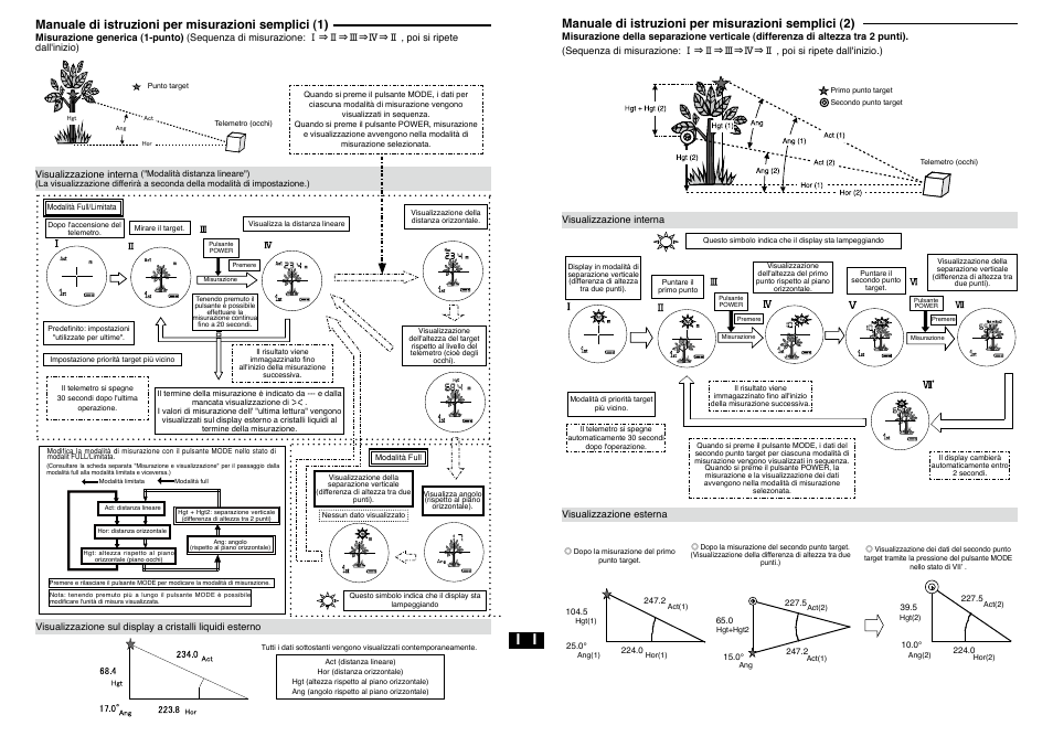Manuale di istruzioni per misurazioni semplici (1), Manuale di istruzioni per misurazioni semplici (2) | Nikon Laser User Manual | Page 6 / 6