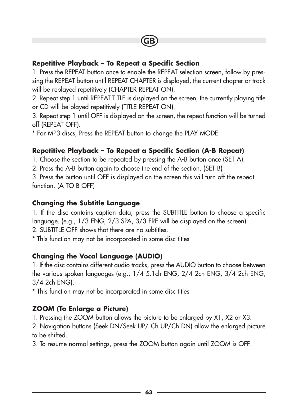 Audiovox VE920E User Manual | Page 21 / 33