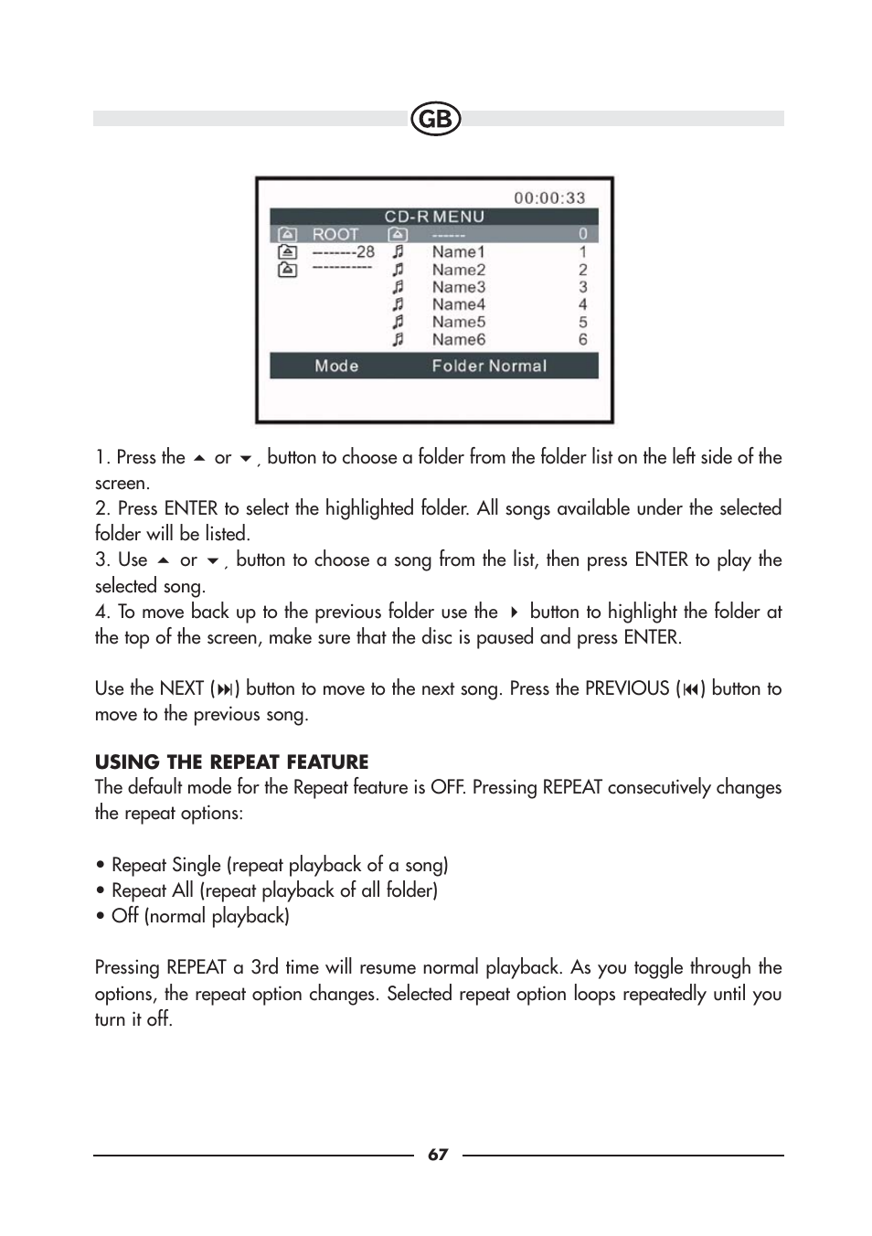 Audiovox VE920E User Manual | Page 25 / 33