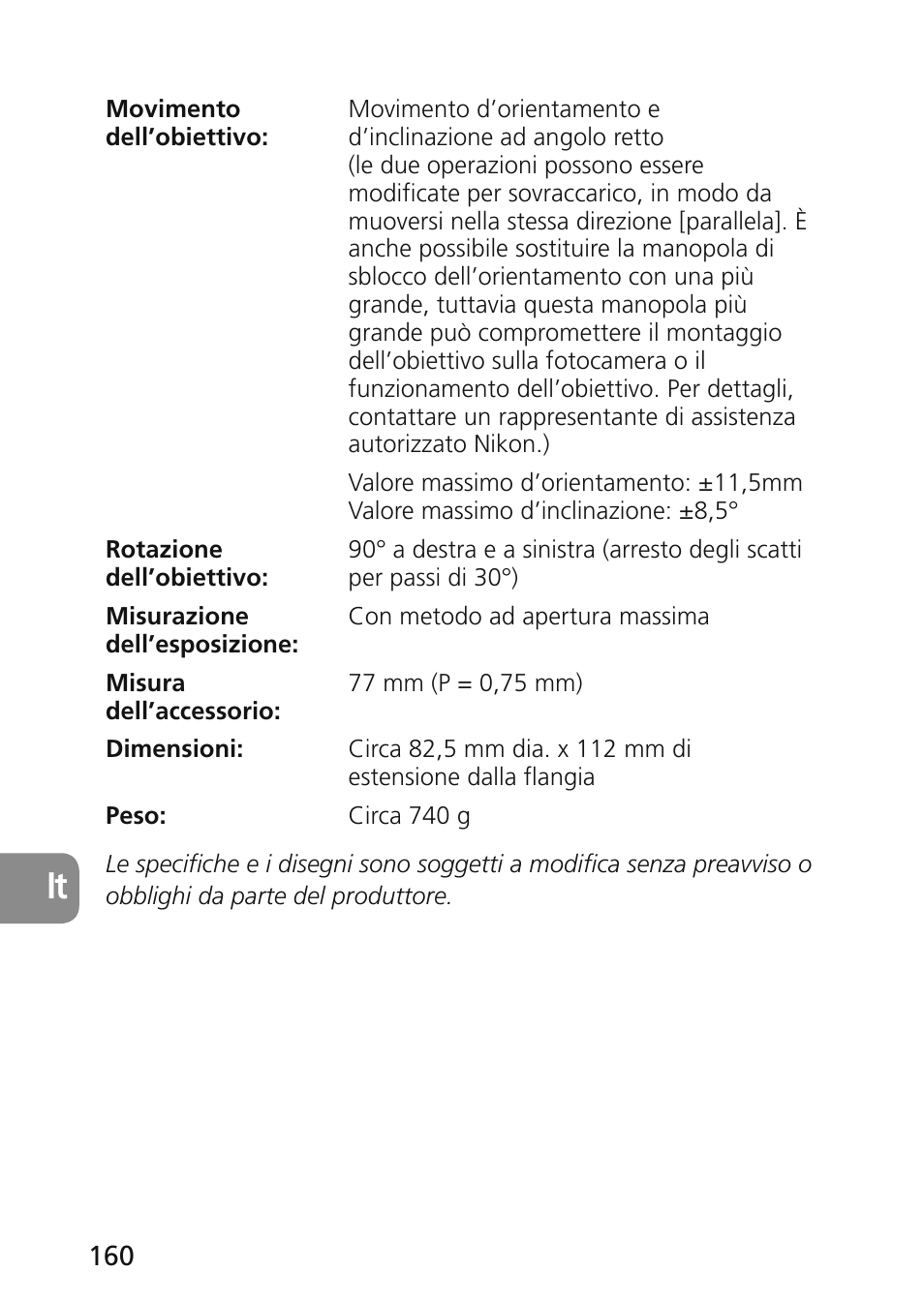 Nikon 45mm-f-28D-ED-PC-E-Nikkor User Manual | Page 160 / 252