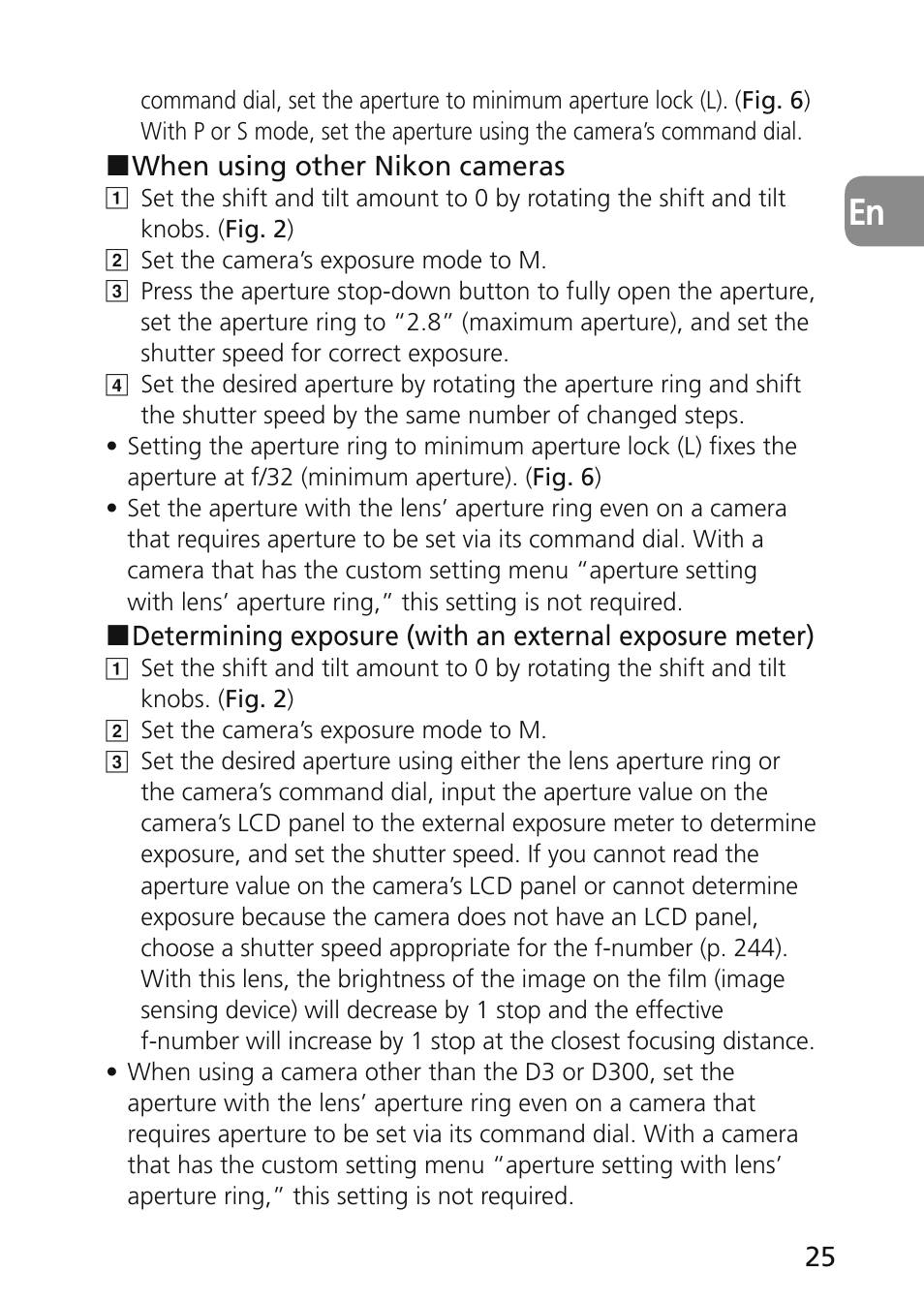 Nikon 45mm-f-28D-ED-PC-E-Nikkor User Manual | Page 25 / 252