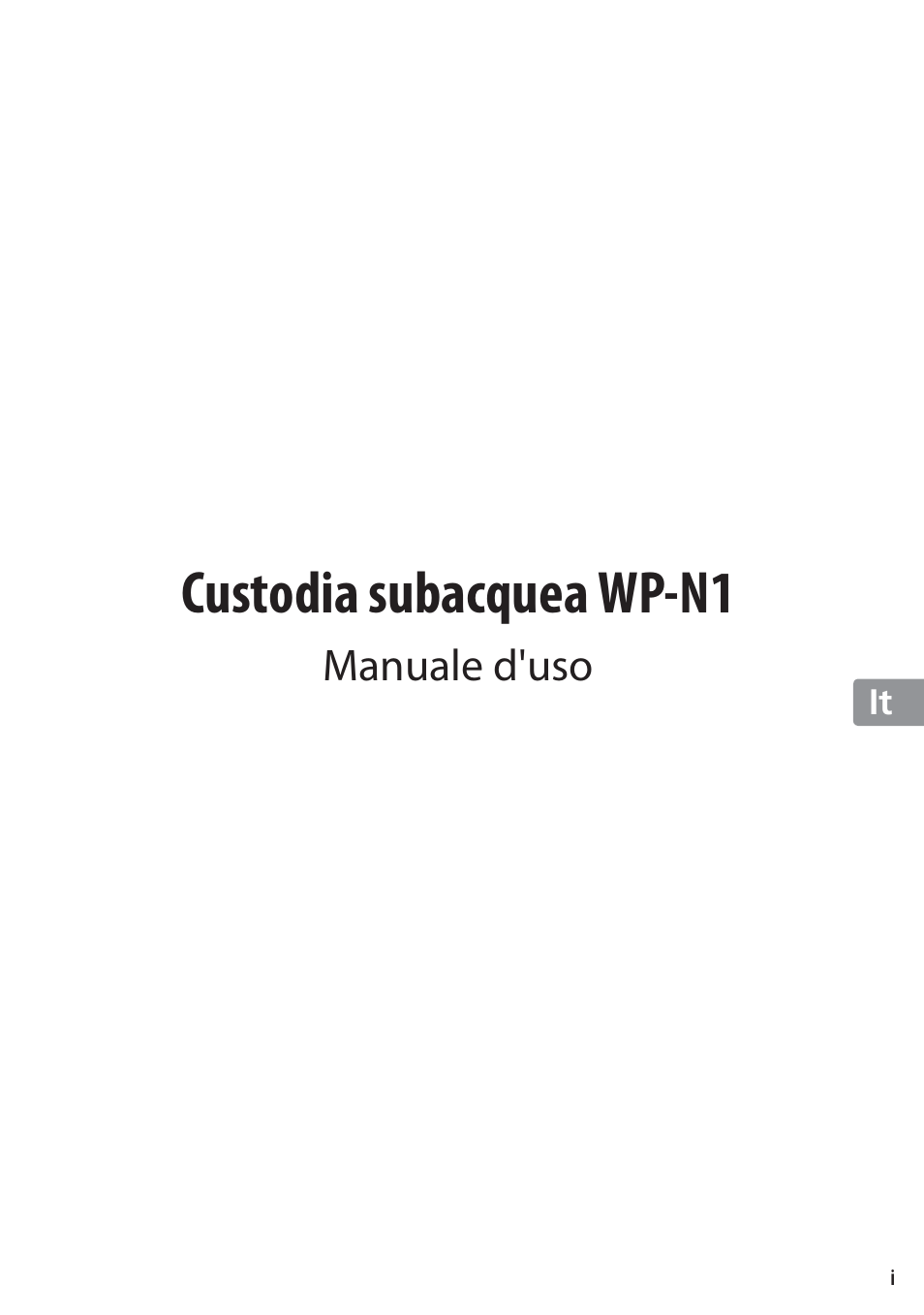 Custodia subacquea wp-n1, Manuale d'uso | Nikon WP-N1 User Manual | Page 125 / 224