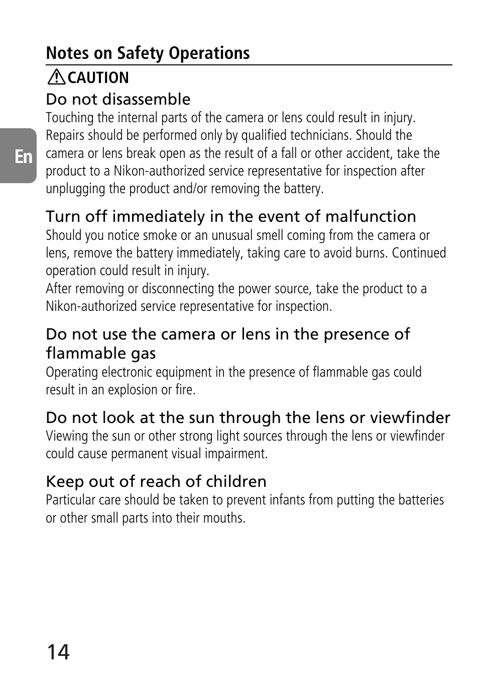 Nikon 70-300mm-f-45-56G-ED-IF-AF-S-VR-Zoom User Manual | Page 14 / 108