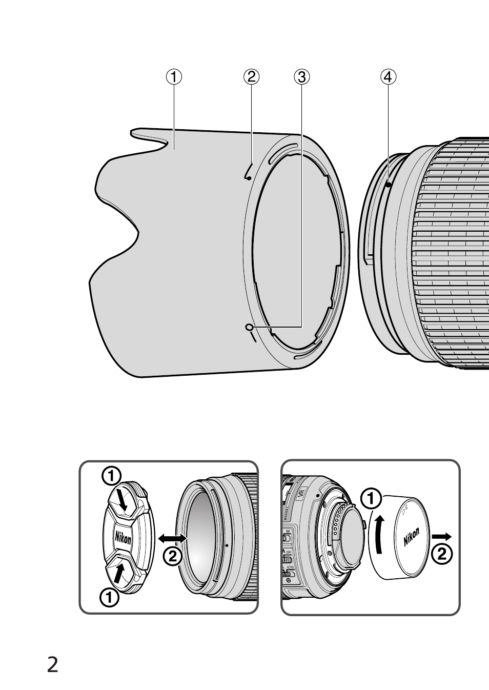 Nikon 70-300mm-f-45-56G-ED-IF-AF-S-VR-Zoom User Manual | Page 2 / 108