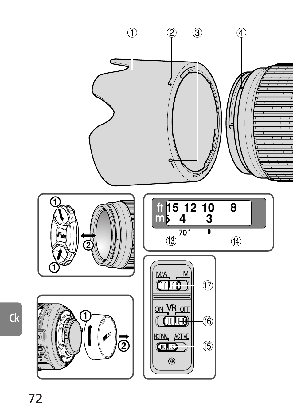 Nikon 70-300mm-f-45-56G-ED-IF-AF-S-VR-Zoom User Manual | Page 72 / 108