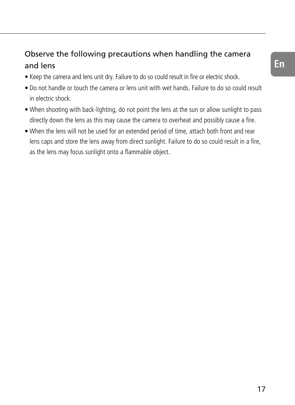 Nikon 400mm-f28G-ED-AF-S-VR-Nikkor User Manual | Page 17 / 196