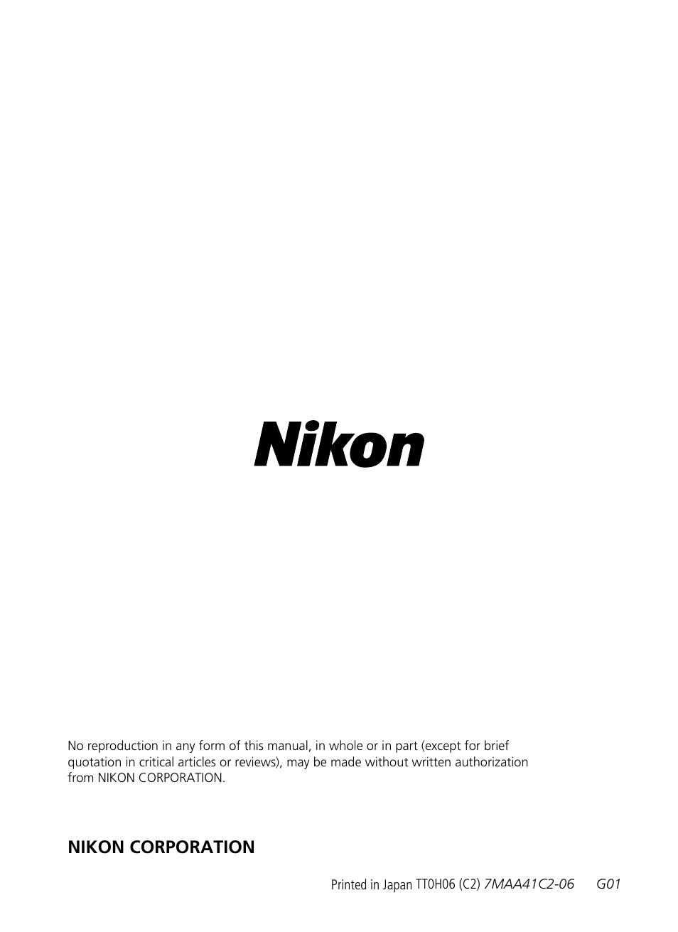 〱㕟䍯癥爴〰浭䰠瀱㤶, Nikon corporation | Nikon 400mm-f28G-ED-AF-S-VR-Nikkor User Manual | Page 196 / 196