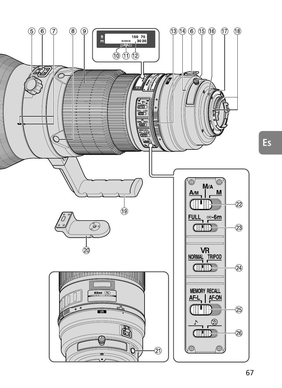 Nikon 400mm-f28G-ED-AF-S-VR-Nikkor User Manual | Page 67 / 196