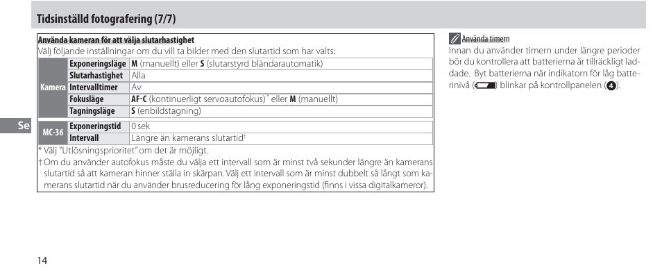 Tidsinställd fotografering (7/7) | Nikon Autre-télécommande User Manual | Page 106 / 236