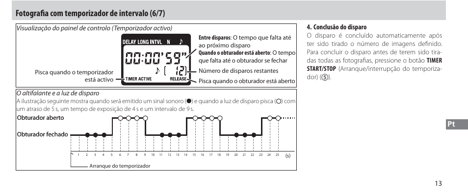 Fotografi a com temporizador de intervalo (6/7), Conclusão do disparo | Nikon Autre-télécommande User Manual | Page 159 / 236