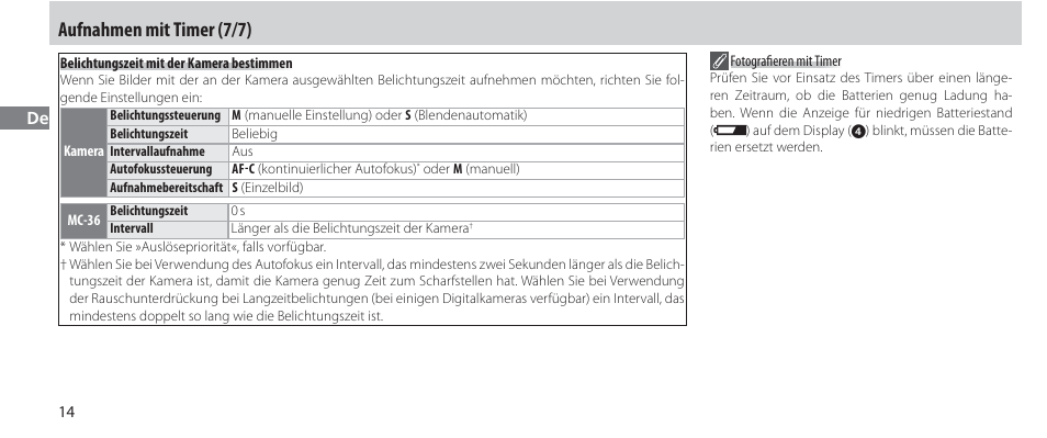 Aufnahmen mit timer (7/7) | Nikon Autre-télécommande User Manual | Page 52 / 236
