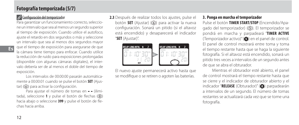Fotografía temporizada (5/7) | Nikon Autre-télécommande User Manual | Page 86 / 236