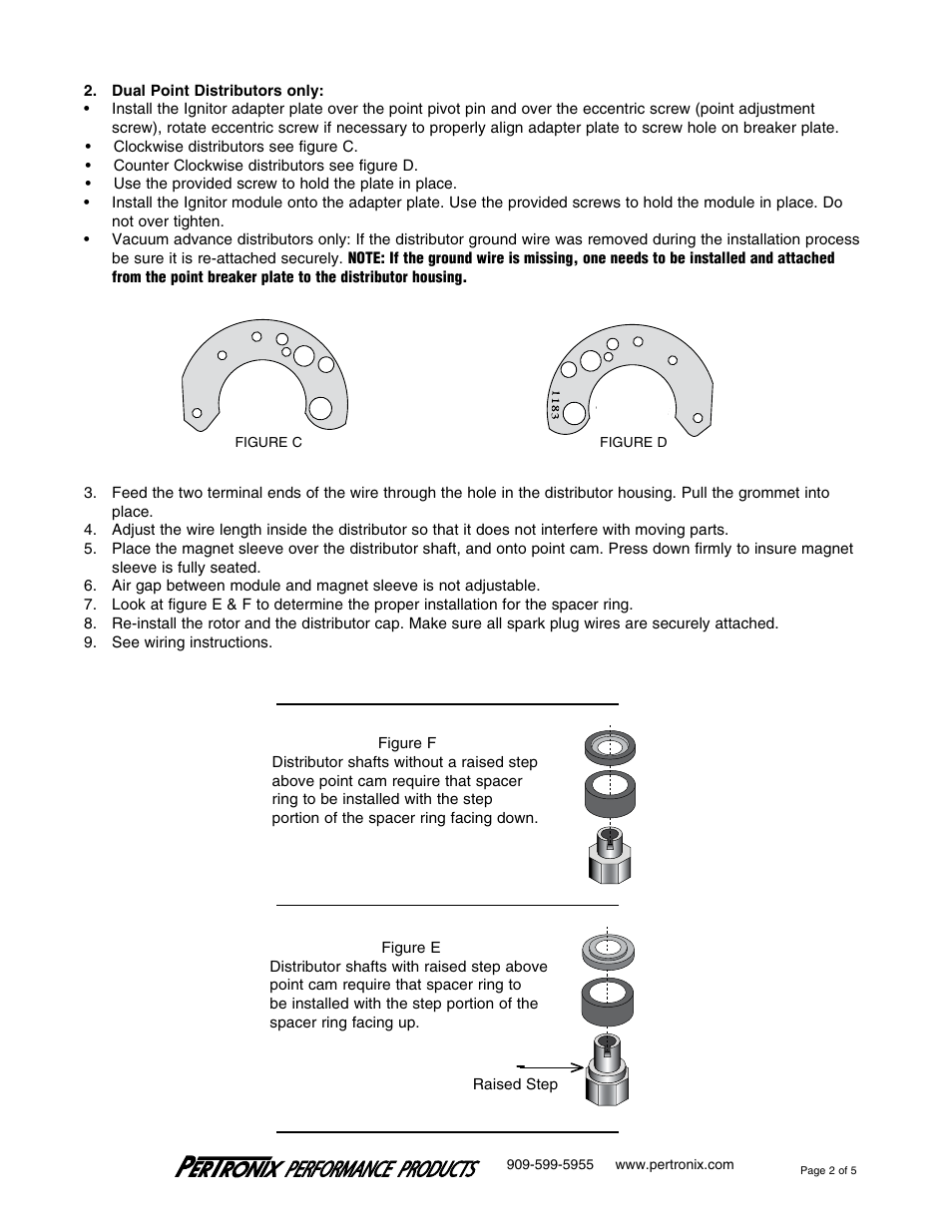 PerTronix Ignitor 1183P6 User Manual | Page 2 / 5