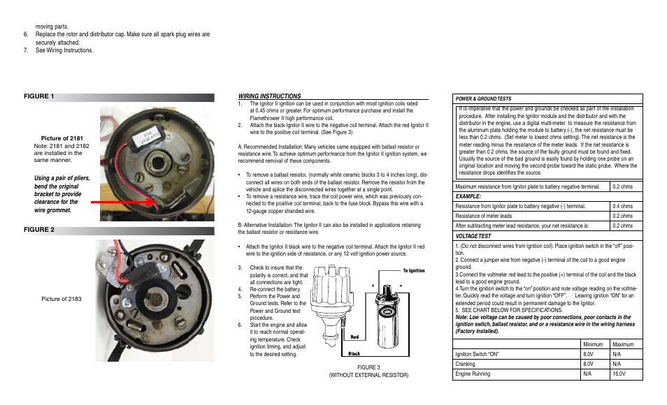 PerTronix Ignitor 92183 User Manual | Page 2 / 2