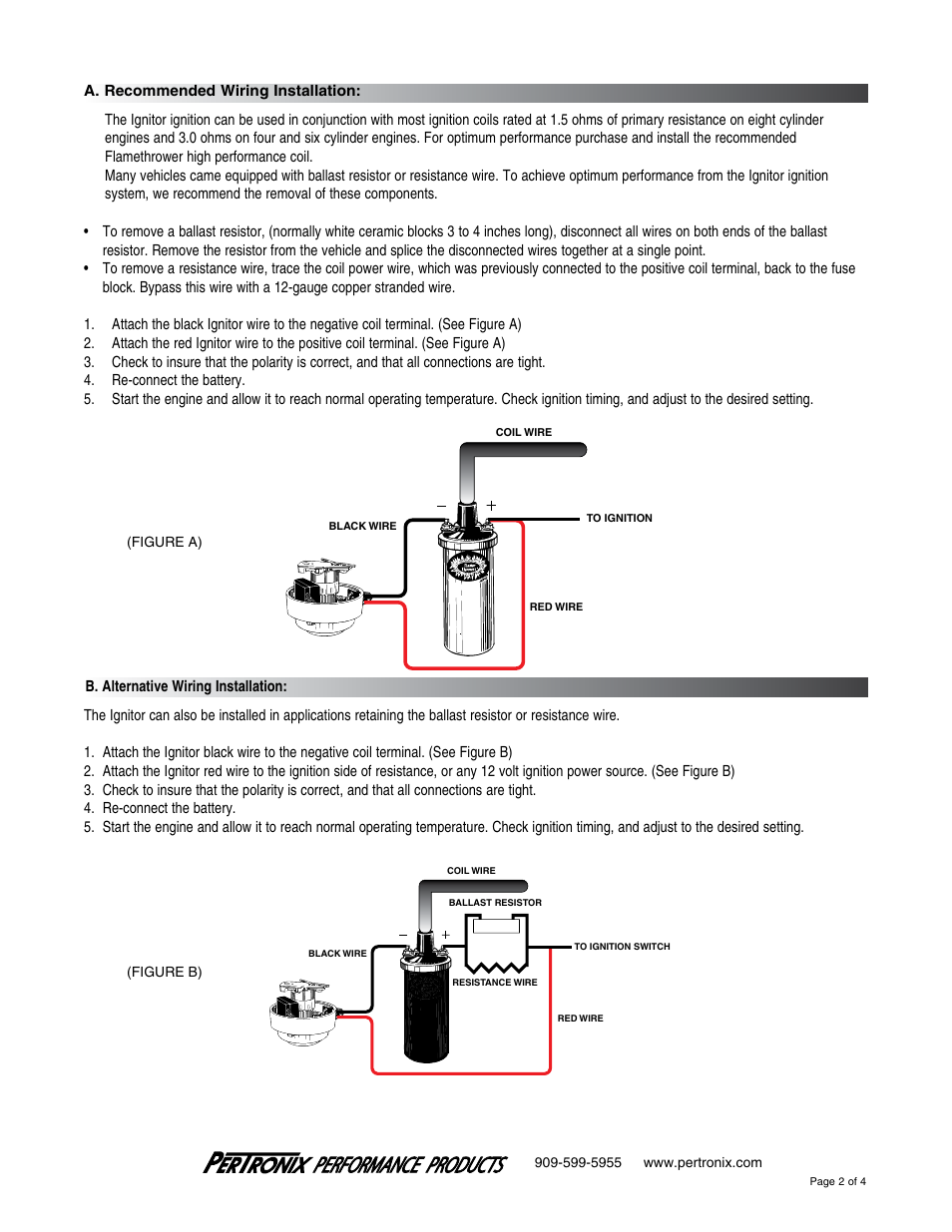 PerTronix Ignitor LU-165 User Manual | Page 2 / 4