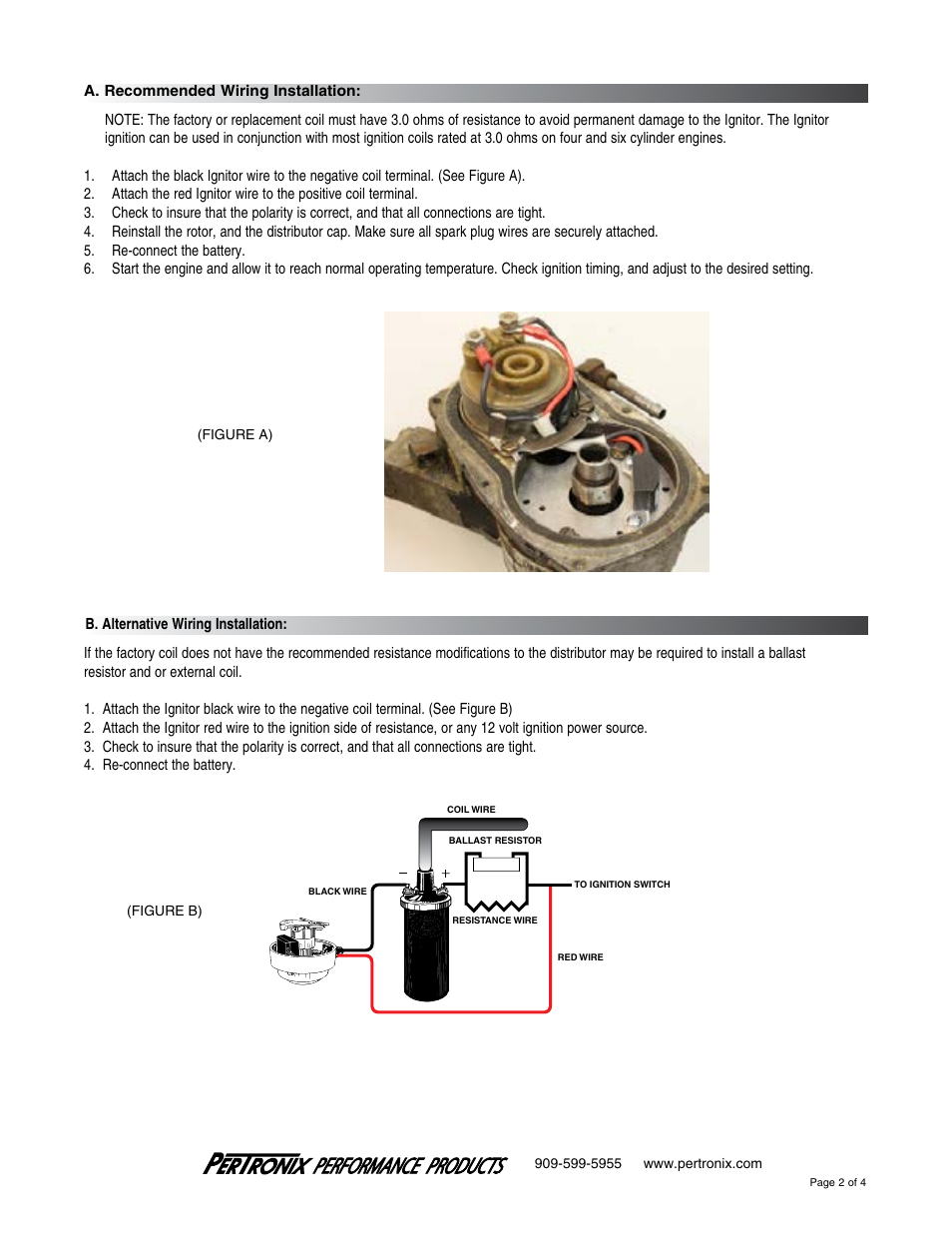 PerTronix Ignitor MV-161AN12 User Manual | Page 2 / 4