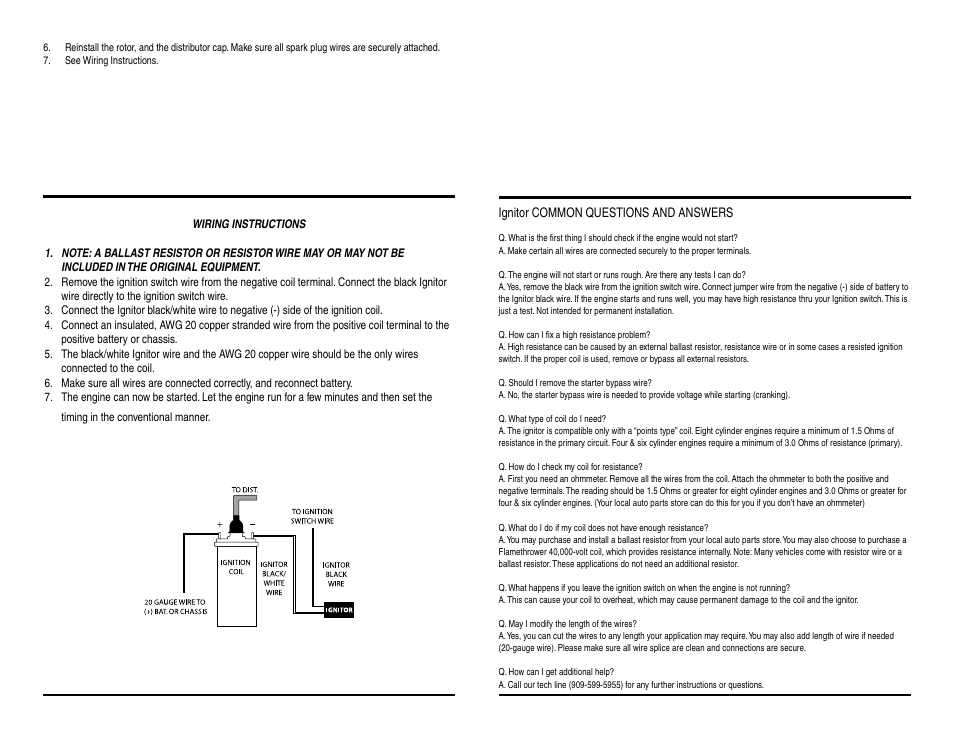 PerTronix Ignitor LU-166AP12 User Manual | Page 2 / 2