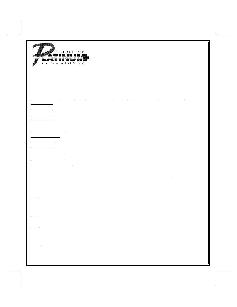 Audiovox APS-590 User Manual | 8 pages