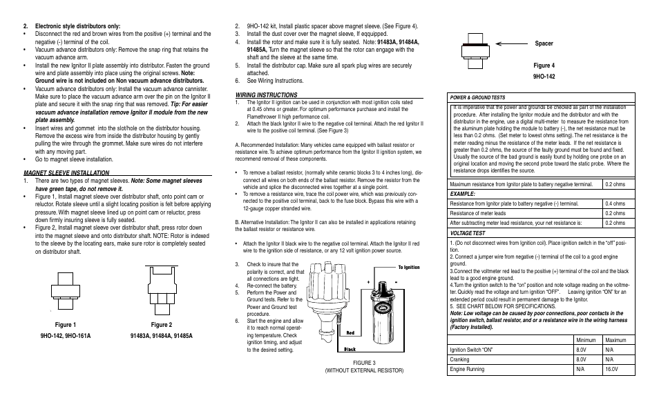 PerTronix Ignitor II 91485A User Manual | Page 2 / 2