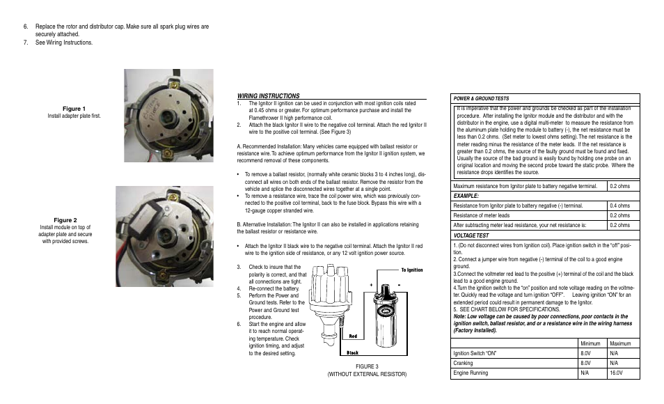 PerTronix Ignitor II 91948 User Manual | Page 2 / 2