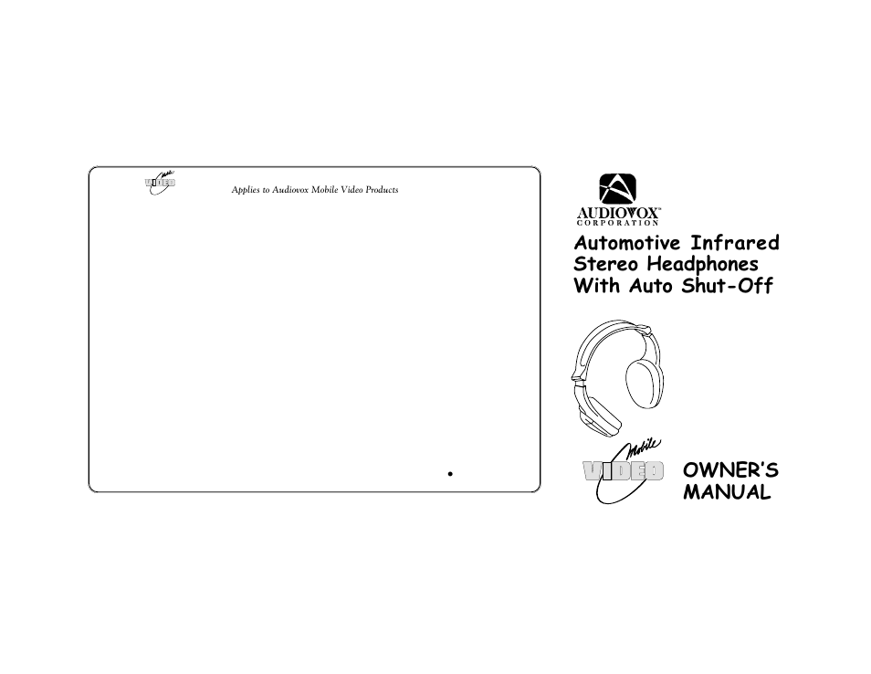 Audiovox MVIRHS User Manual | 2 pages