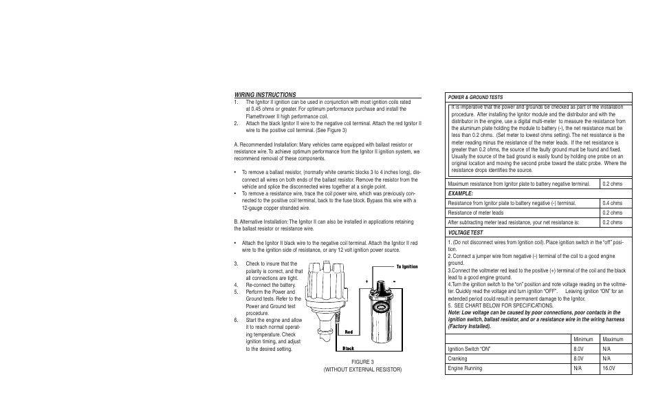 PerTronix Ignitor II 92847 User Manual | Page 2 / 2