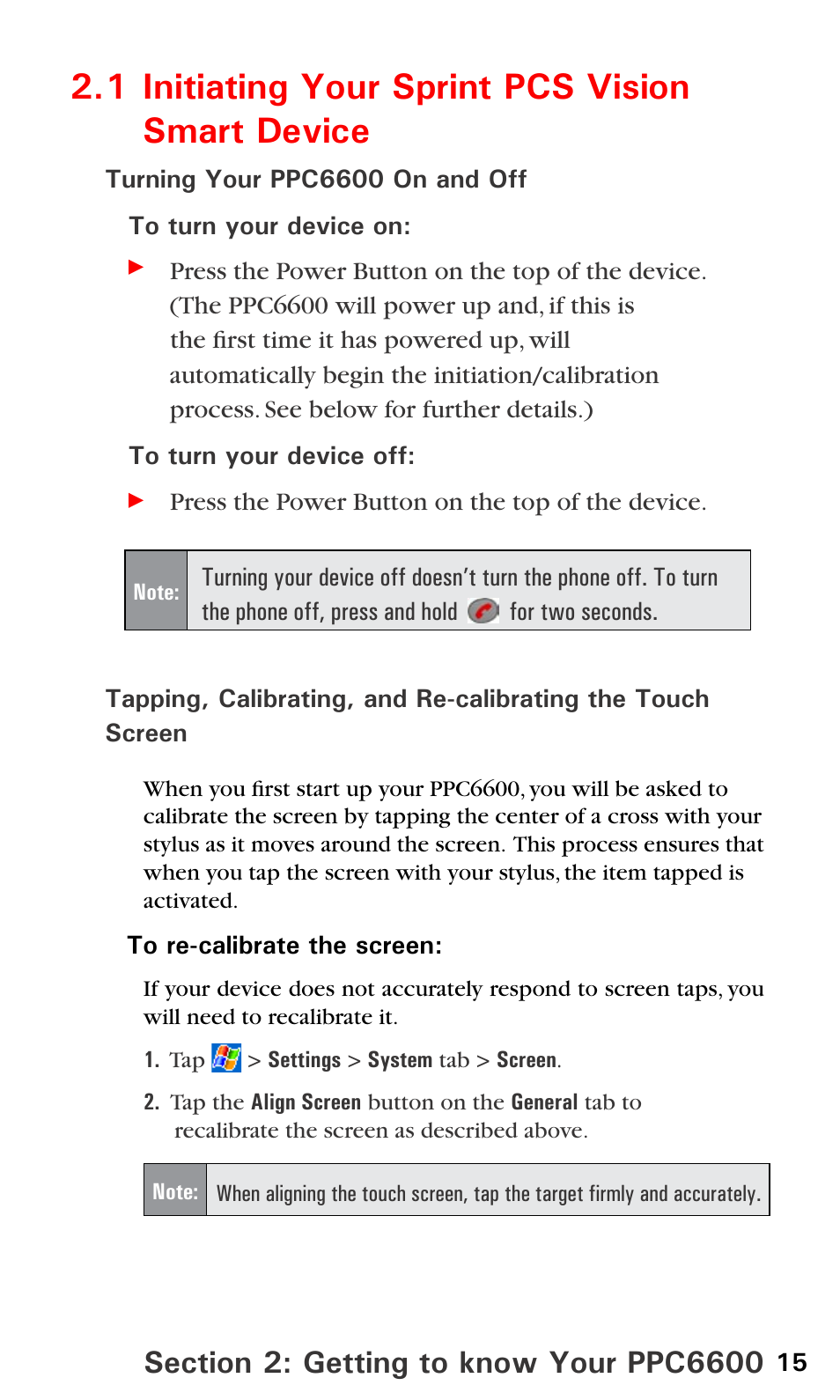 1 initiating your sprint pcs vision smart device | Audiovox PPC6600 User Manual | Page 20 / 195