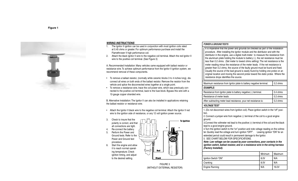 PerTronix Ignitor II 9MR-146 User Manual | Page 2 / 2