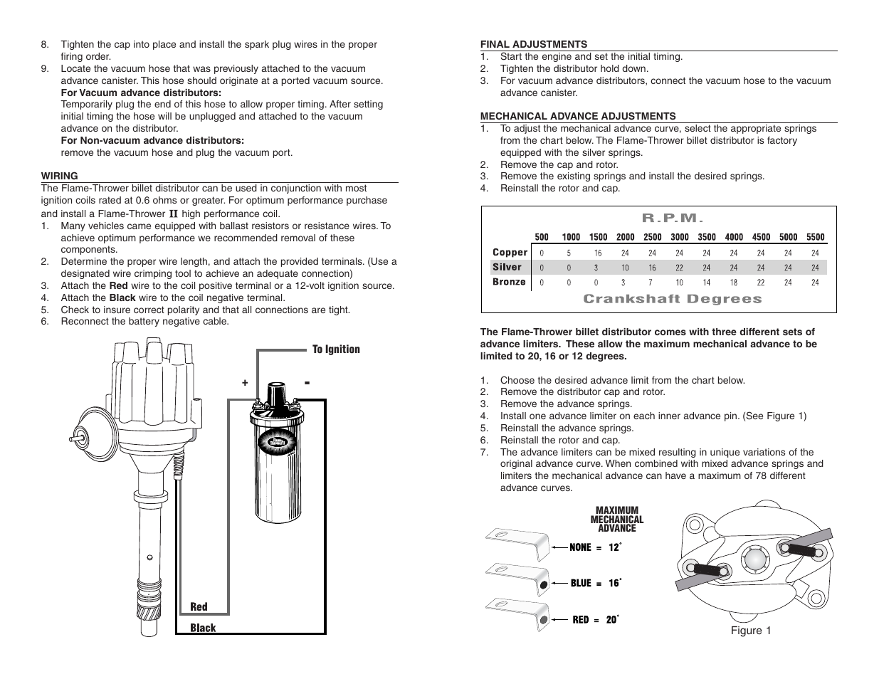 PerTronix Flame-Thrower Billet Distributors User Manual | Page 2 / 2